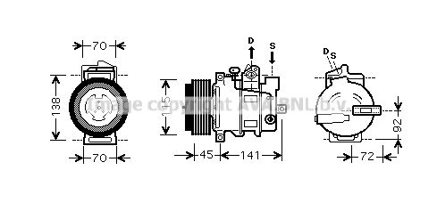 AVA QUALITY COOLING Компрессор, кондиционер MSK439